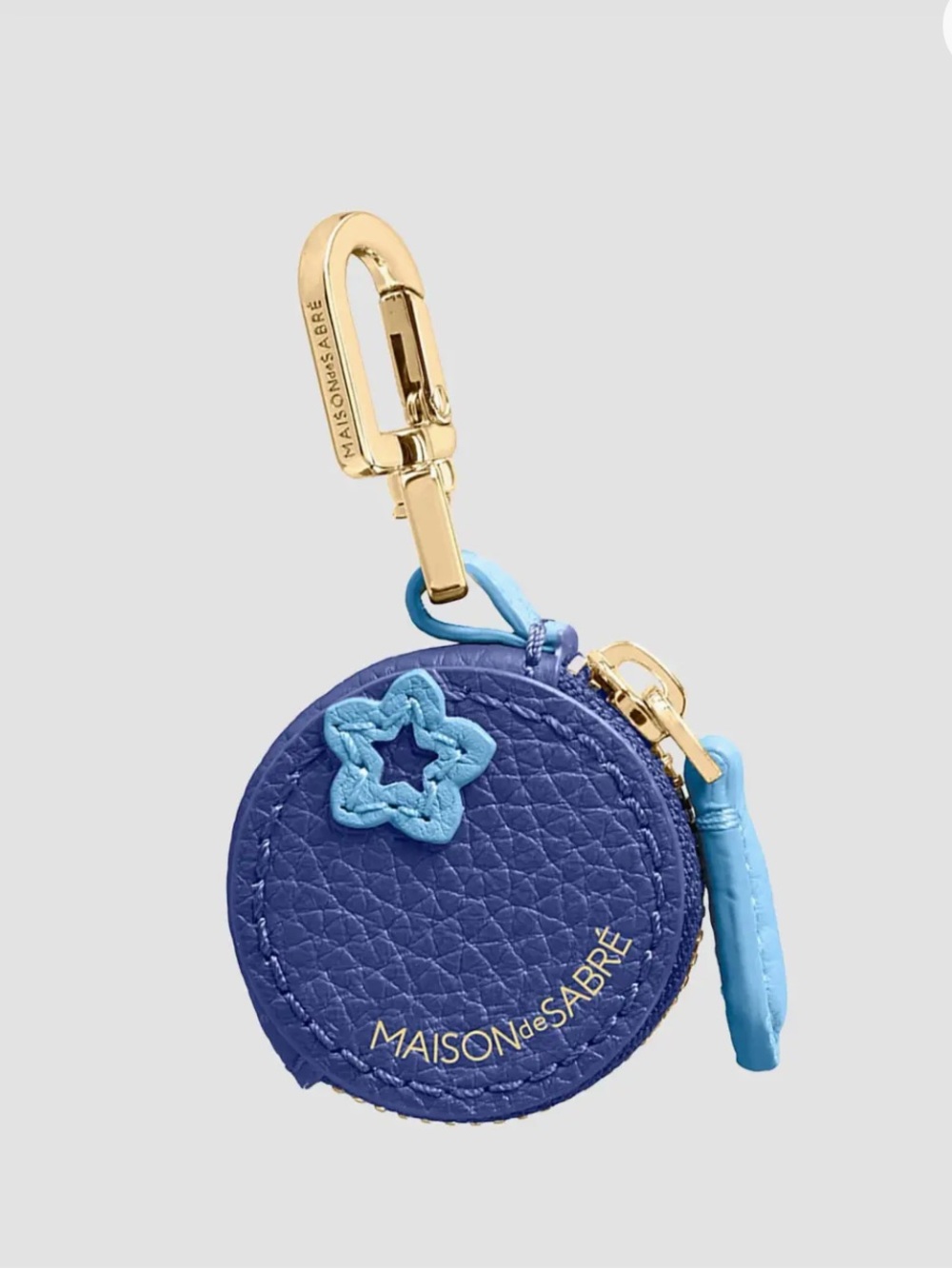 Sabremoji fruit charm blueberry keychain
